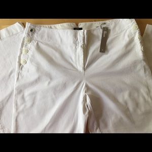 Ann Taylor Loft white sailor pants size 14